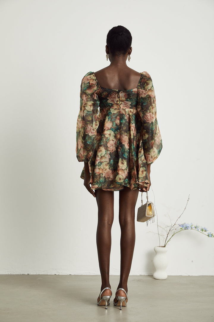 Pénélope kloş mini elbise