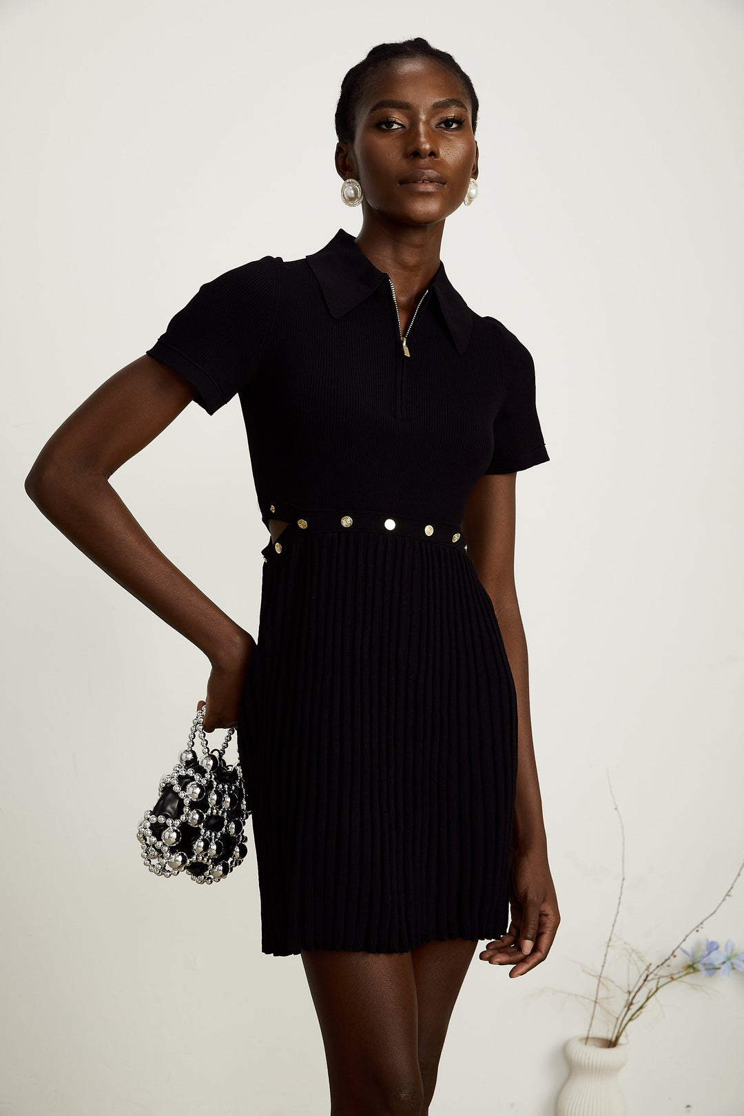 Coline pile mini elbise
