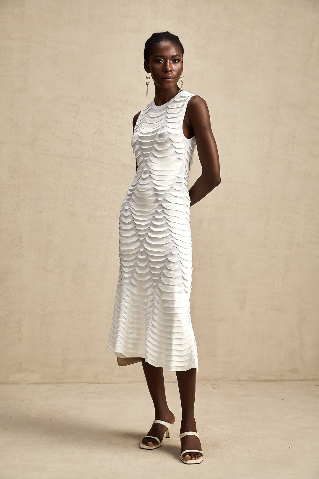 Anna midi elbise