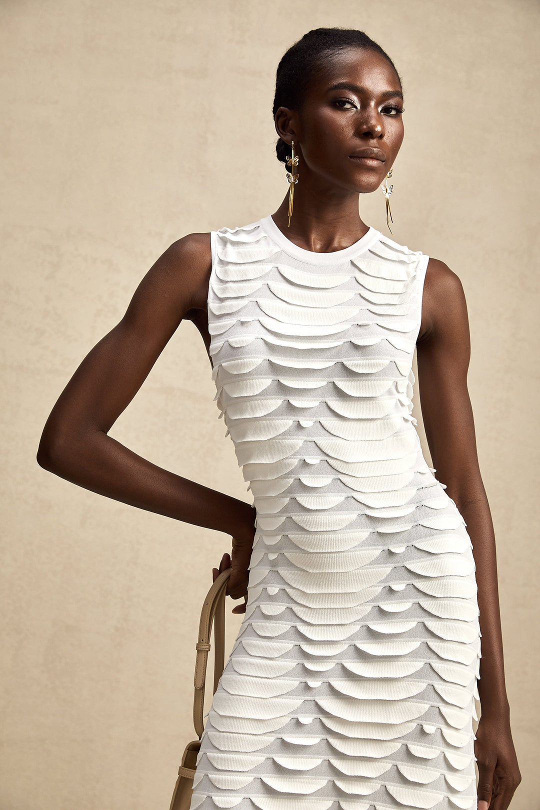 Anna midi elbise