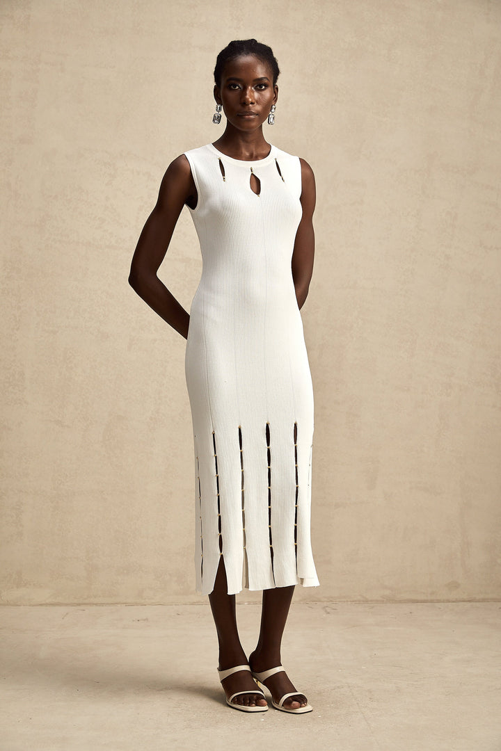 Hilaire midi elbise