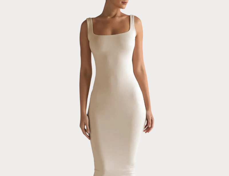Shapewear Şekillendirici midi Elbise