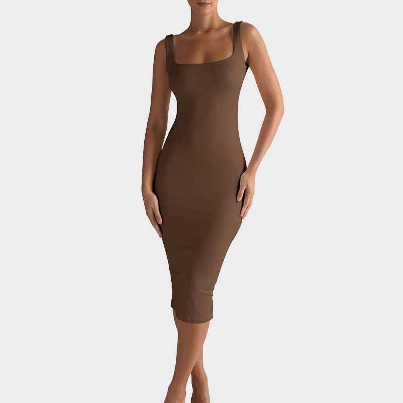 Shapewear Şekillendirici midi Elbise