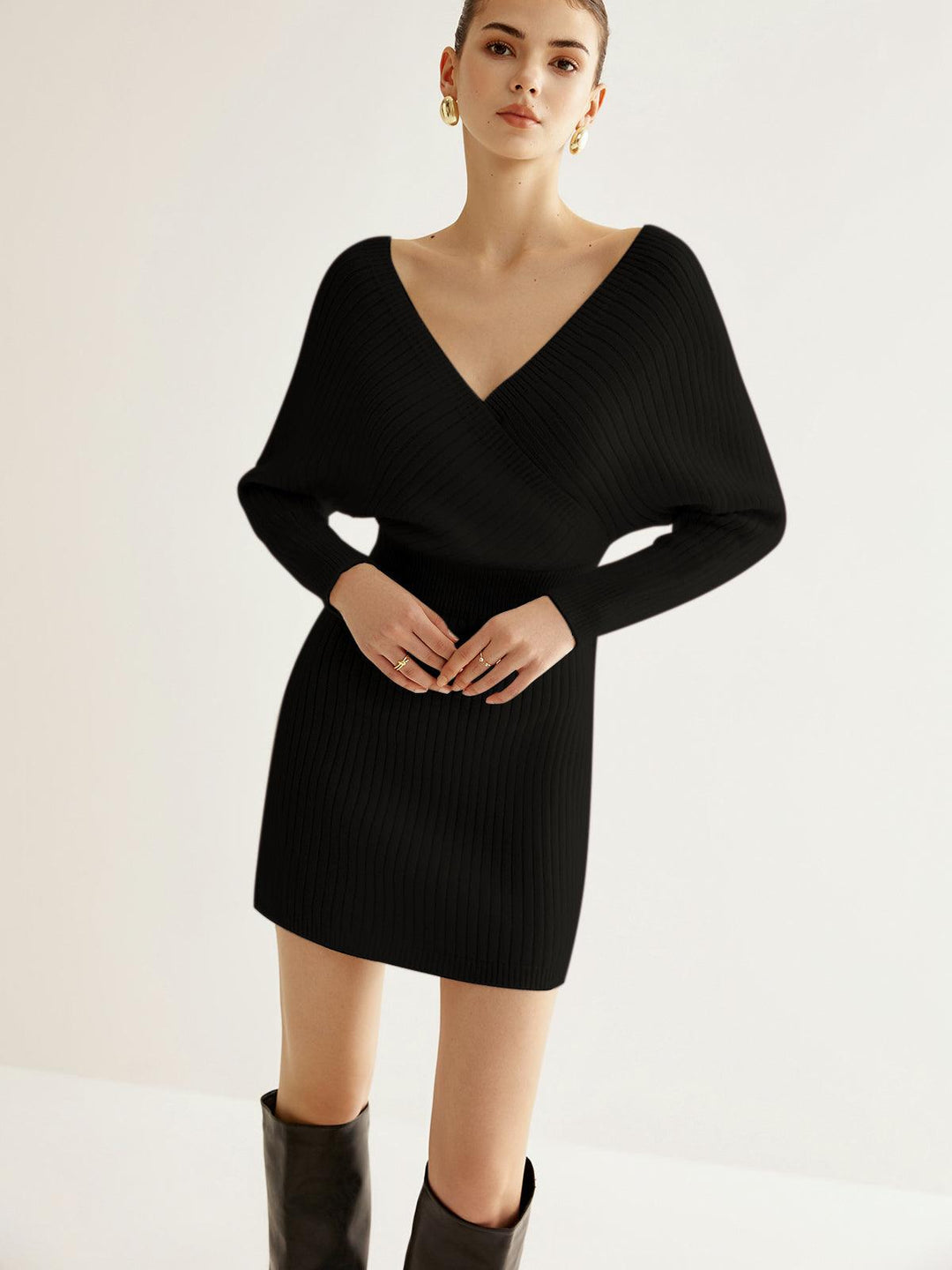 Criss Cross Cinched Kazak Elbise