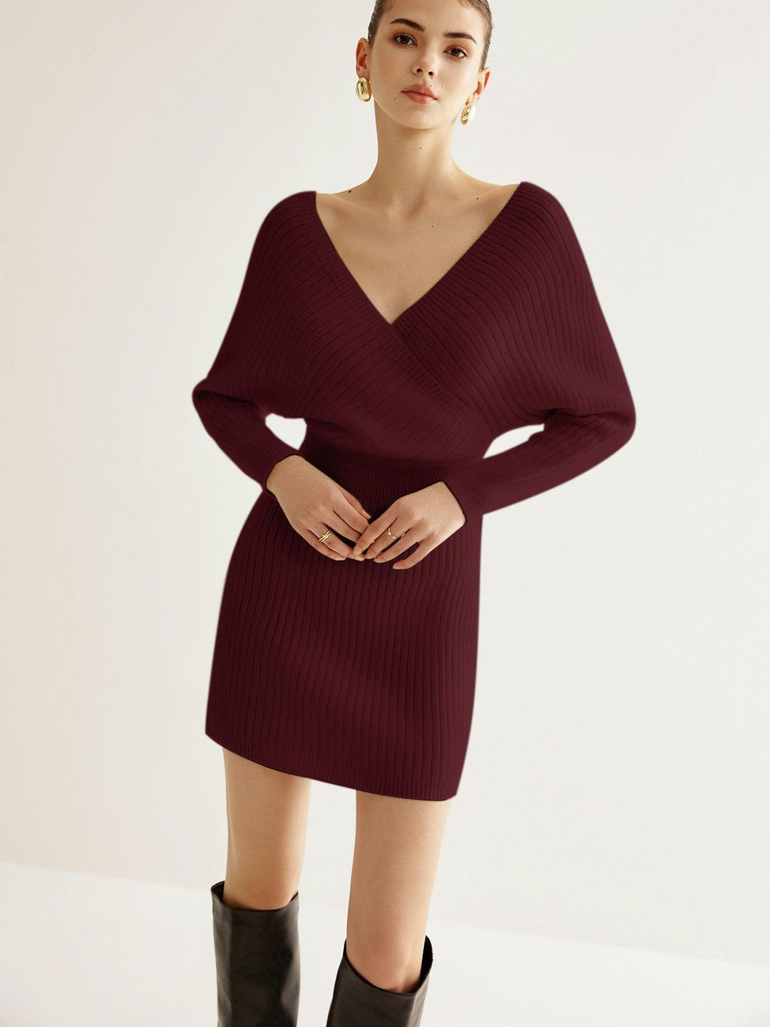 Criss Cross Cinched Kazak Elbise