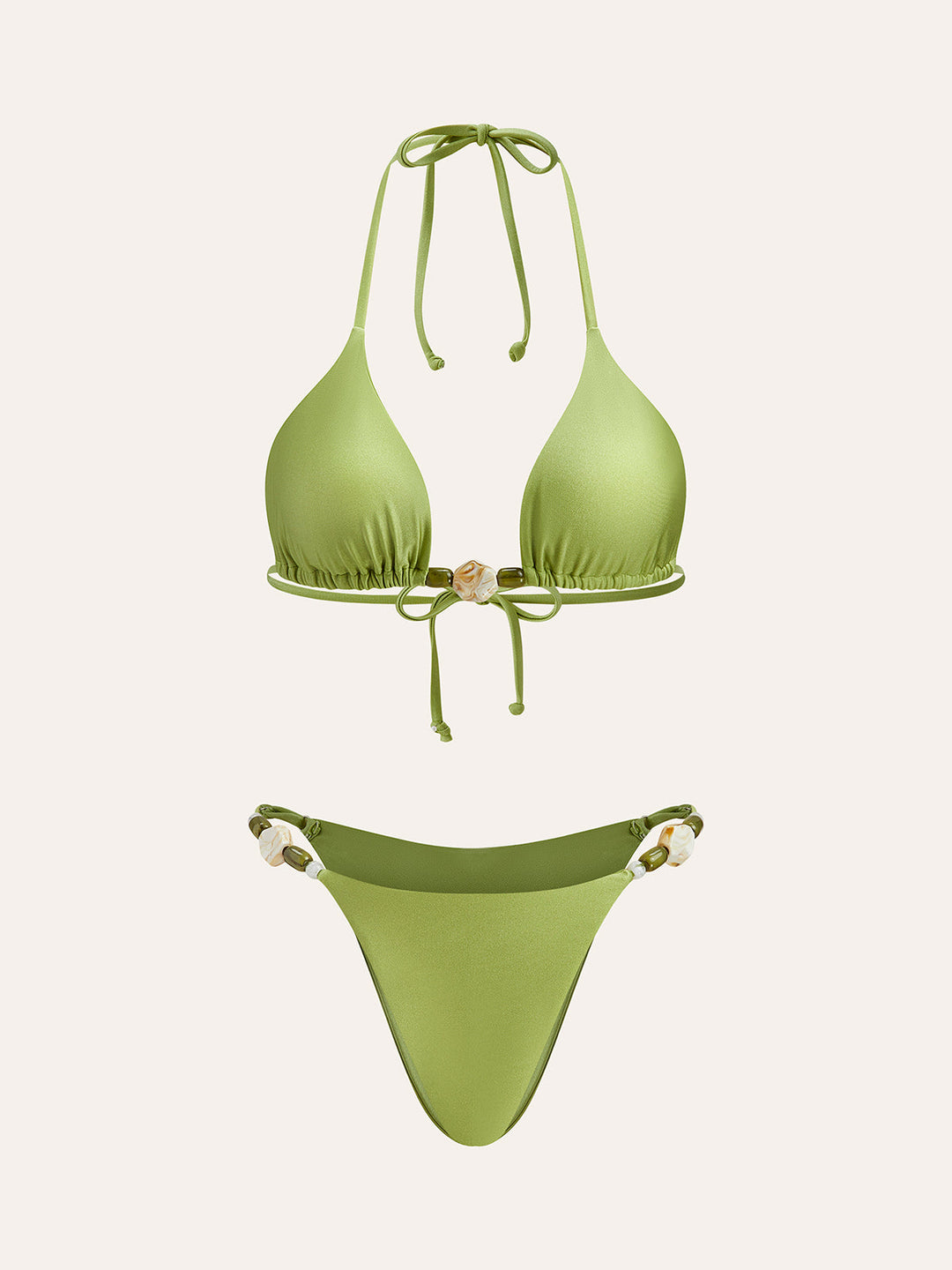 Askılı Volan Detaylı Bikini Takımı