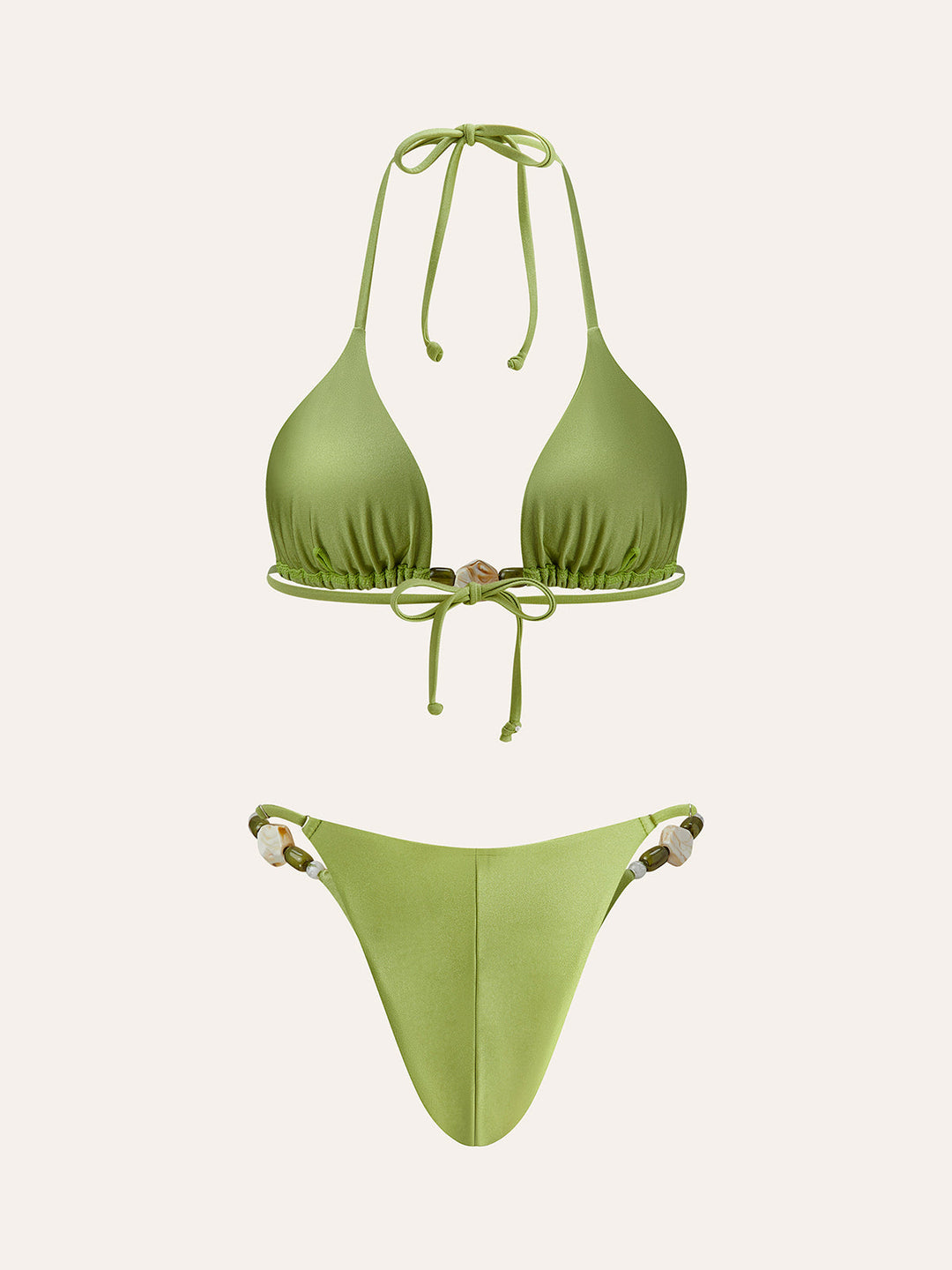 Askılı Volan Detaylı Bikini Takımı