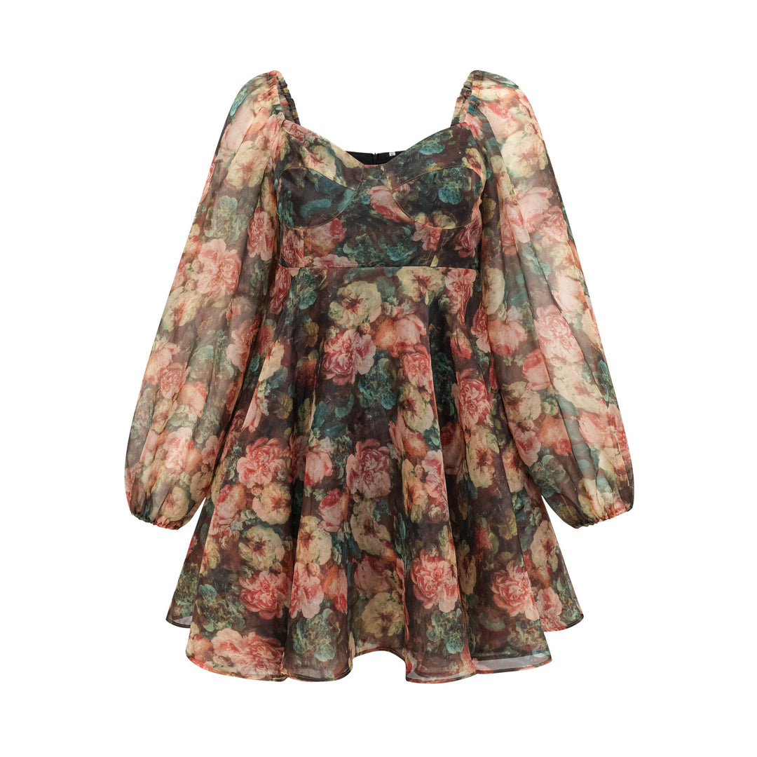 Pénélope kloş mini elbise