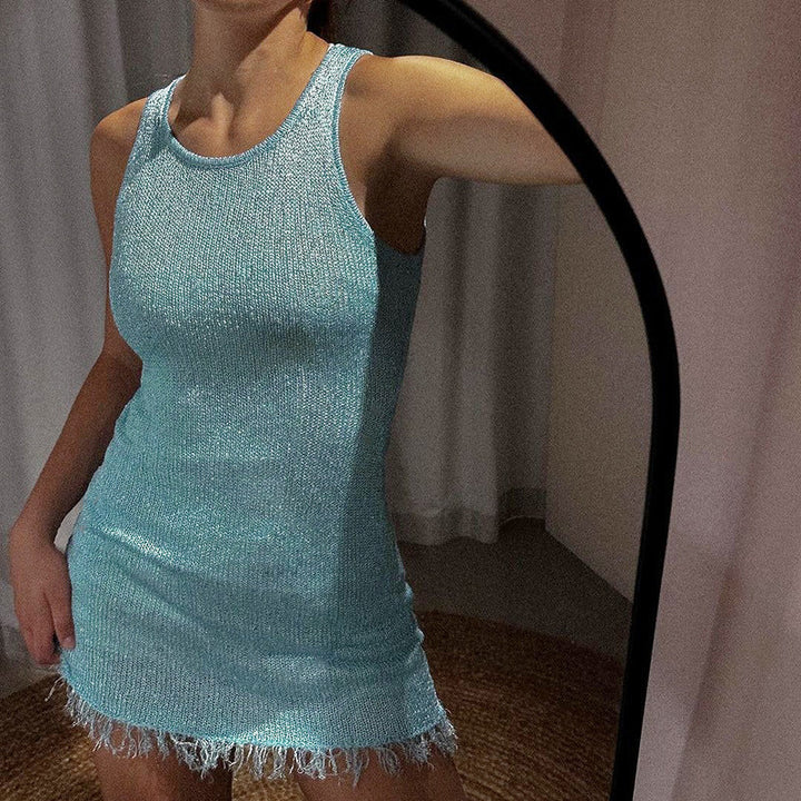 Eliza Işıltılı Mini Elbise