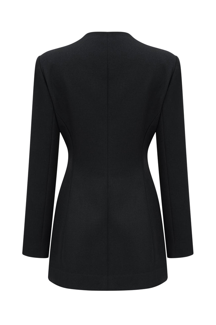 Hedy Kare Yaka Blazer Mini Elbise